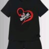 "Black Heart" Summer T-Shirt Baby Set