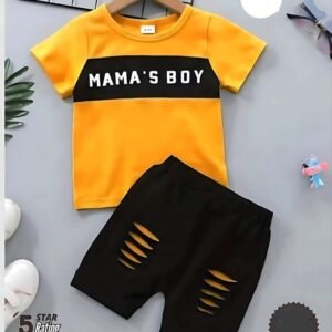"Mama's Boy" Summer T-Shirt Baby Set