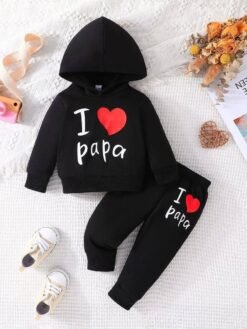 "I Love Papa" Boy Baby Winter Sweet Shirt
