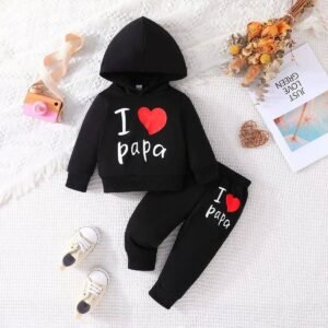 "I Love Papa" Boy Baby Winter Sweet Shirt