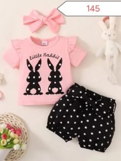 "Pink Rabit" Summer T-Shirt Baby Set