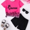 "Queen" Summer T-Shirt Baby Set