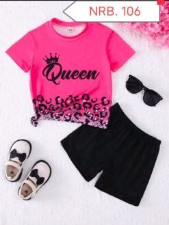 "Queen" Summer T-Shirt Baby Set