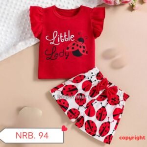 "Little Lady" Summer T-Shirt Baby Set