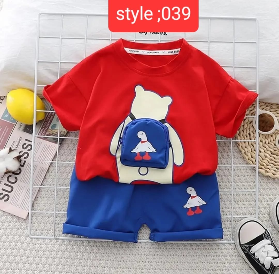 "Red Bag" Summer T-Shirt Baby Set