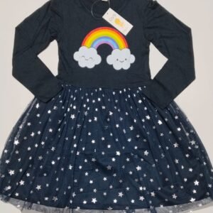 " Navy Rainbow Girls Frog" Baby Frog