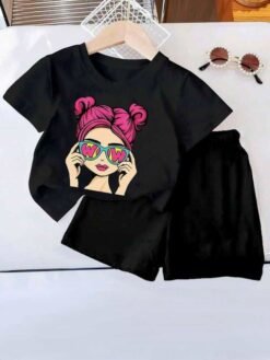 "Black Lady Sunglasses" Summer T-Shirt