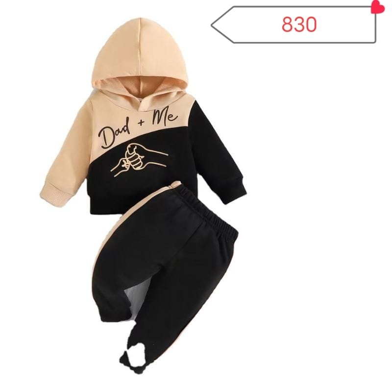 "Dad+Me" Baby Winter Hoodies Set