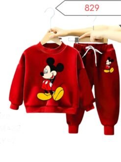 "Red Mickey Mouse" Baby Winter Sweet Shirt Set