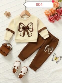 "Stylish Bow" Baby Winter Hoodies