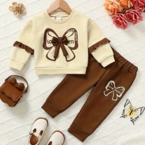 "Stylish Bow" Baby Winter Hoodies