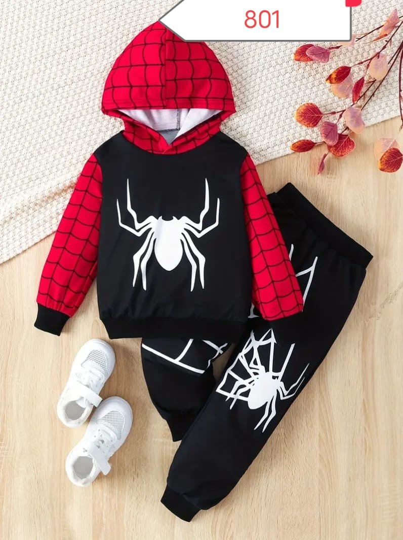 "Spider Man" Baby Winter Hoodies Set